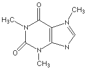 la molecule de cafeine